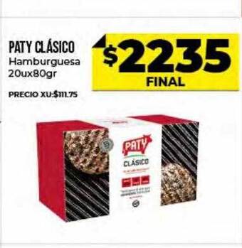 Supermayorista Vital Paty Clásico Hamburguesa oferta