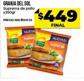 Supermayorista Vital Granja Del Sol Suprema De Pollo oferta