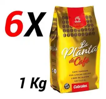 Faraone Café molido cabrales x6 la planta 1kg total 6kg torrado oferta