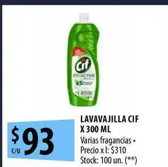 Punto Mayorista Cif Lavavajilla x 300ml oferta