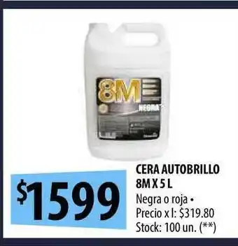 Punto Mayorista Cera Autobrillo 8m X 5L oferta