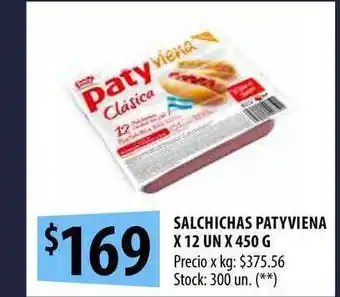 Punto Mayorista Salchichas Patyviena x 12 un x 450g oferta