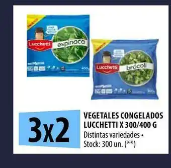 Punto Mayorista Vegetales Congelados Lucchetti x 300/400g oferta