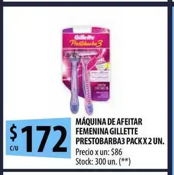 Punto Mayorista Máquina De Afeitar Femenina Gillette Prestobarba3 Pack oferta