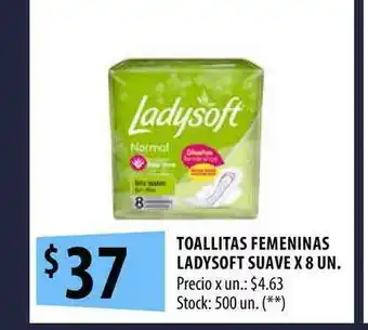 Punto Mayorista Toallitas Femeninas Ladysoft Suave x 8un oferta