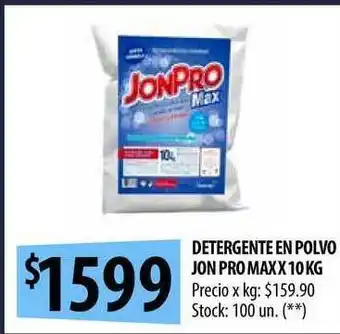Punto Mayorista Jon Pro Max Detergente En Polvo x 10kg oferta