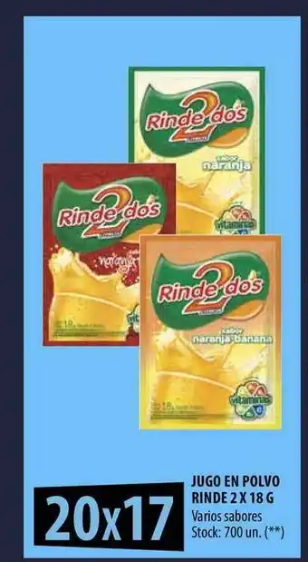 Punto Mayorista Jugo En Polov Rinde 2 x 18g oferta