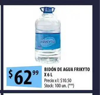 Punto Mayorista Bidón De Agua Frikyto x 6L oferta