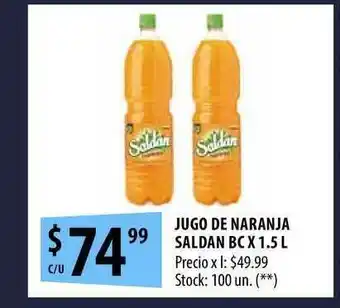 Punto Mayorista Jugo De Naranja Saldan Bc x 1.5L oferta