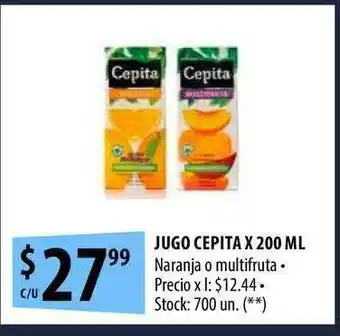Punto Mayorista Jugo Cepita x 200ml oferta