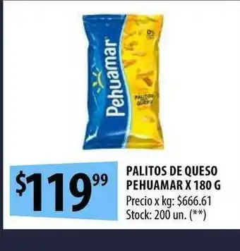 Punto Mayorista Palitos De Queso Pehuamar x 180g oferta