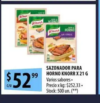 Punto Mayorista Knorr Sazonador Para Horno x 21g oferta