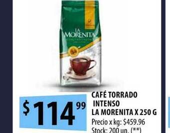 Punto Mayorista Café Torrado Intenso La Morenita x 250g oferta