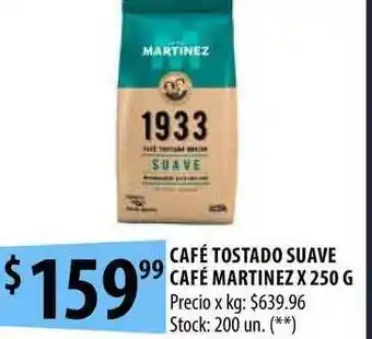 Punto Mayorista Café Tostado Suave Café Martinez x 250g oferta