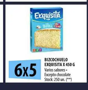 Punto Mayorista Exquisita Bizcochuelo x 450g oferta