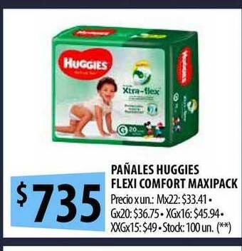 Punto Mayorista Pañales Huggies Flexi Comfort Maxipack oferta