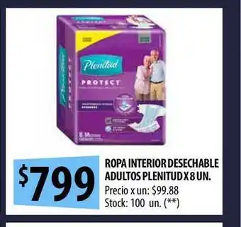 Punto Mayorista Ropa Interior Desechable Adultos Pleinitud oferta
