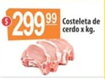 Autoservicio Capo Costeleta de cerdo x kg. oferta