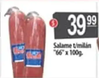 Autoservicio Capo "66" Salame t/milin x 100g oferta