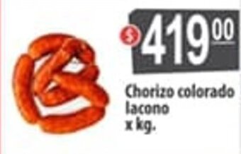 Autoservicio Capo Chorizo colorado lacono x kg. oferta