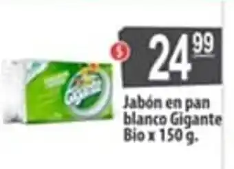 Autoservicio Capo Gigante Bio Jabón en pan blanco x 150g oferta
