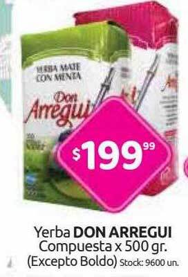 Cordiez Yerba Don Arregui oferta