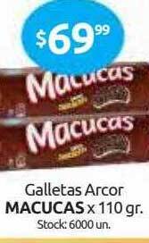 Cordiez Galletas Arcor Macucas oferta