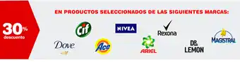 Atomo Conviene 30% descuento Dove, Cif, Ace, Nivea, Rexona, Ariel, Dr. lemon/ Magistral Productos oferta