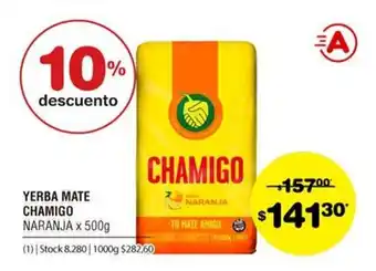 Atomo Conviene Chamigo Yerba Mate x 500g oferta