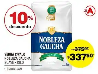 Atomo Conviene Nobleza Gaucha Yerba C/Palo x kilo oferta