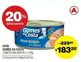 Atomo Conviene Gomes da Costa Atún x 170g oferta