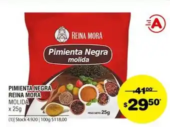 Atomo Conviene Reina Mora Pimienta Negra Molida x 25g oferta