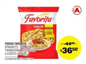Atomo Conviene Favorita Fideos x 500g oferta
