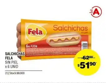Atomo Conviene Fela Salchichas x 6 unid. oferta