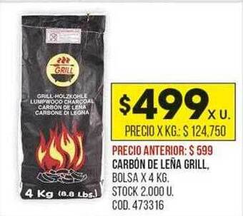 Coto Carbón De Leña Grill oferta