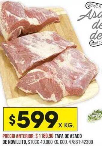 Coto Tapa De Asado De Novillito oferta