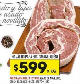 Coto Asado De Novillito oferta