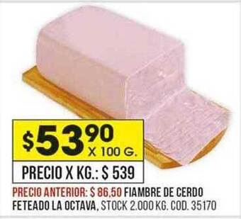 Coto Fiambre De Cerdo Feteado La Octava oferta
