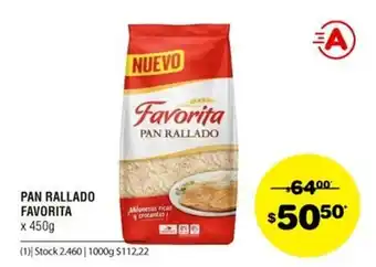 Atomo Conviene Favorita Pan Rallado x 450g oferta