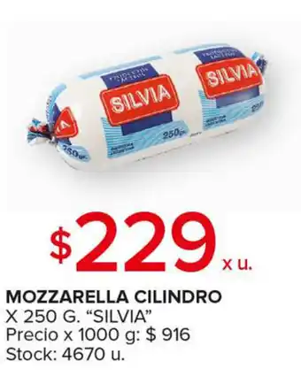Carrefour Maxi Silvia Mozzarella Cilindro x 250g oferta