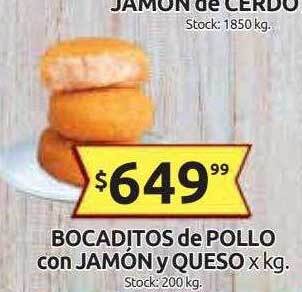 Cordiez Bocaditos De Pollo Con Jamón Y Queso oferta