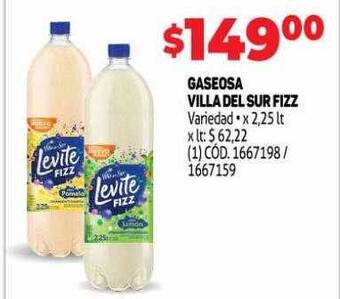Makro Gaseosa Villa Del Sur Fizz oferta