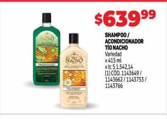 Makro Shampoo Acondicionador Tío Nacho oferta