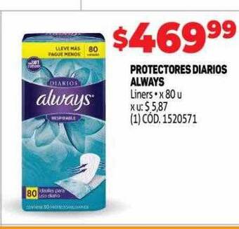 Makro Protectores Diarios Always oferta