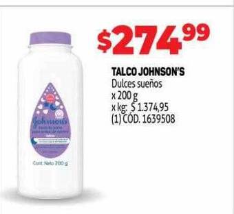 Makro Talco Johnson's oferta
