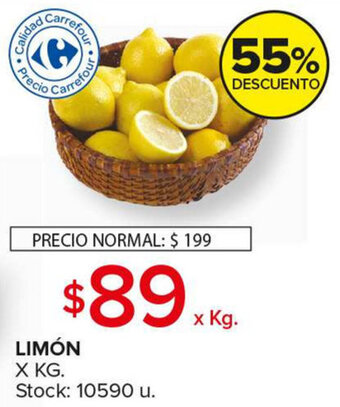 Carrefour Maxi Limón oferta