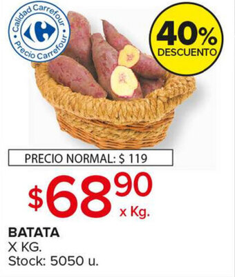 Carrefour Maxi Batata oferta