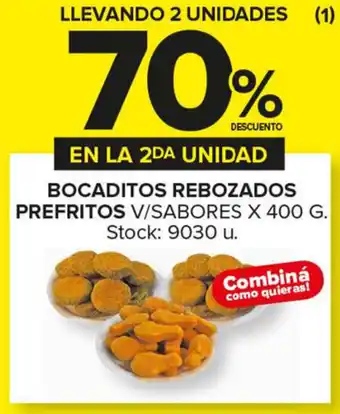 Carrefour Maxi 70% Bocaditos Rebozados Prefritos x 400g oferta