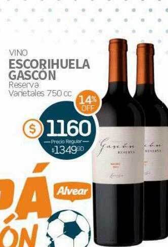 Alvear Vino Escorihuela Gascón oferta