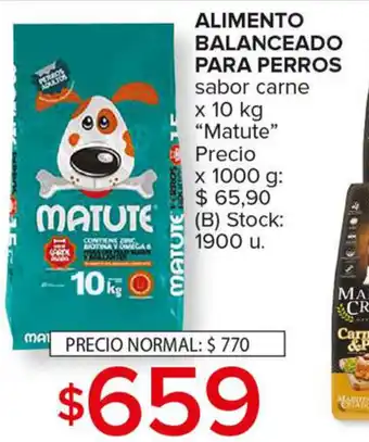 Carrefour Maxi Matute Alimento Balanceado para Perros x 10kg oferta